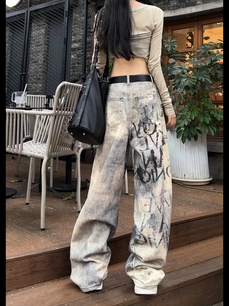 Light Blue Gothic Baggy Pant Main image