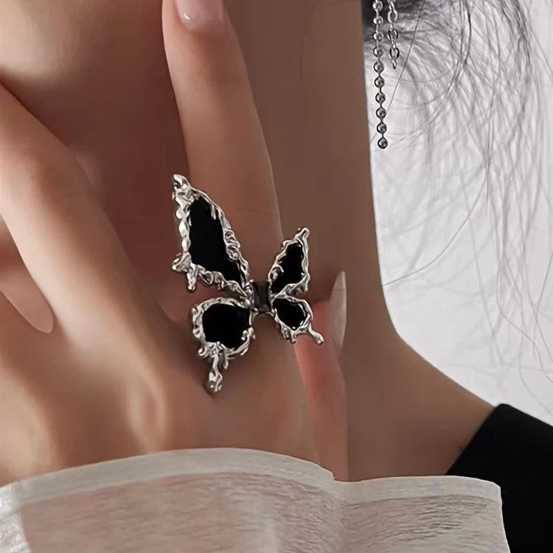 Punk Gothic Bat Wing Ring