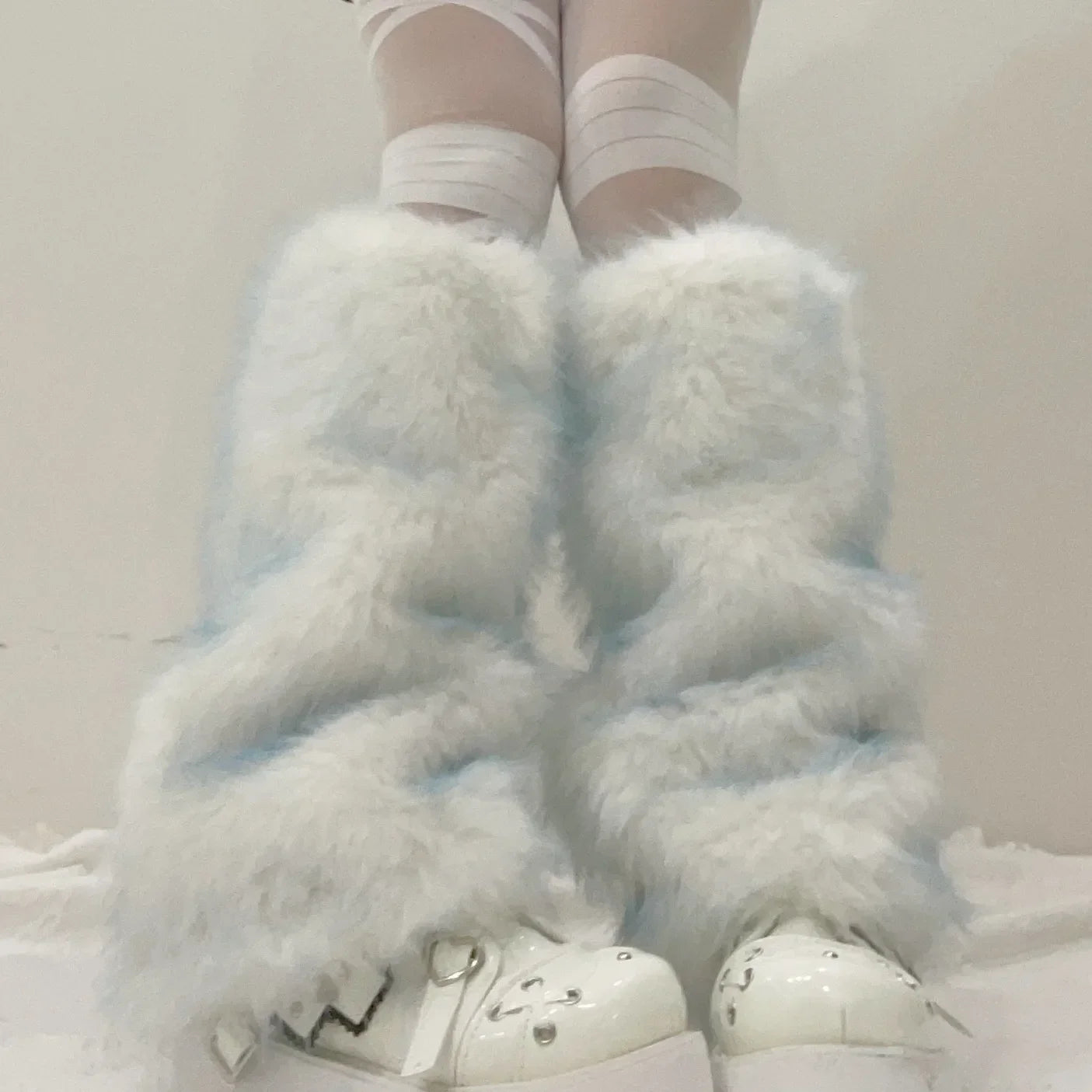 Gothic Faux Fur Rabbit Plush Sock Main image