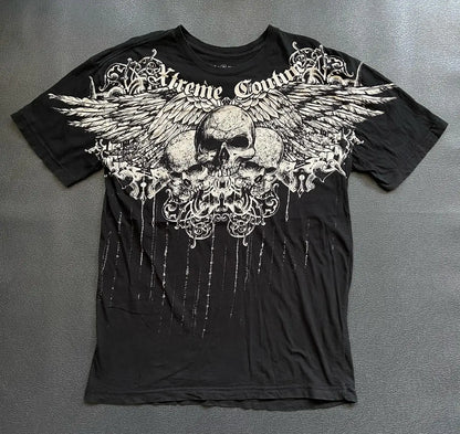 Pure Cotton Gothic Oversized T-shirt