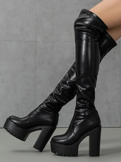 Autumn Winter Platform Gothic Pole Dance Boot