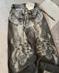 Full Printed Gothic Hip Hop Baggy Pant