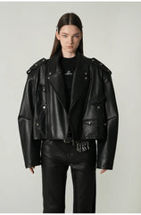Unisex Oversized Motorcycle Jacket