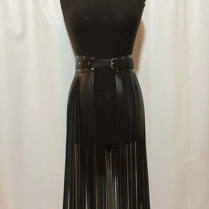 Sexy Gothic Leather Harness Waist Belt