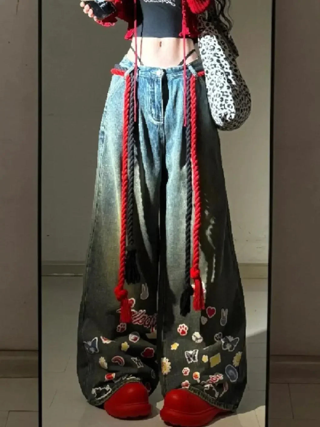 Sweet Gothic Baggy Vintage Pant