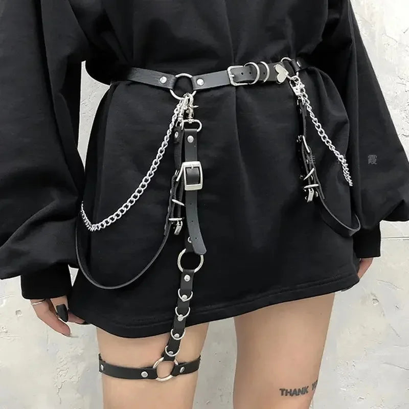 PU Gothic Leather Hip Hop Punk Belt Main image