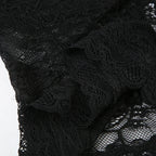 Lace Patchwork Halter Corset