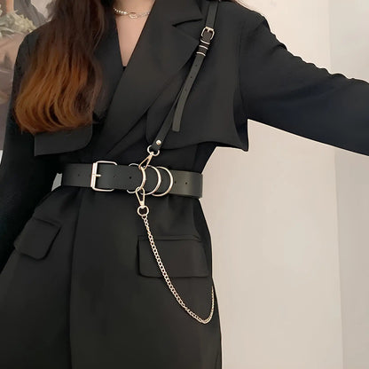 Fashion Gothic Harness Waist Belt