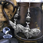 Peace Dove Ceramic Metal Circle Hoop Earring