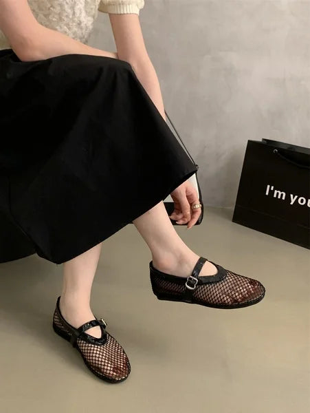 Ballerinas Woman 2024 Round Toe Casual Sneaker Summer Flat