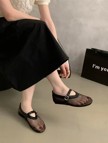 Ballerinas Woman 2024 Round Toe Casual Sneaker Summer Flat