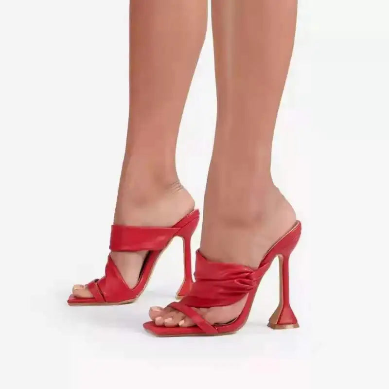 European American Gothic Simple High Heel Sandals