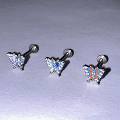 Horseshoe Nose Ring Cool Titanium Steel Lip Stud