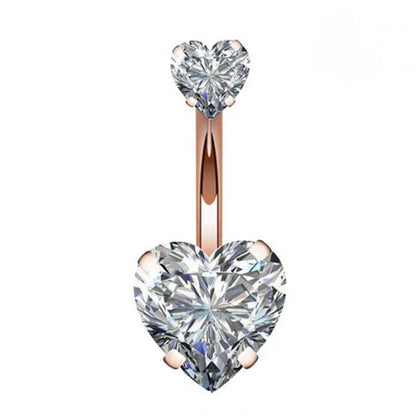 Crystal Round Gothic Surgical Belly Ring