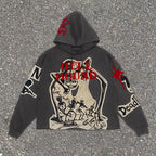Gothic Mummy Graphic Pullover Hoodie