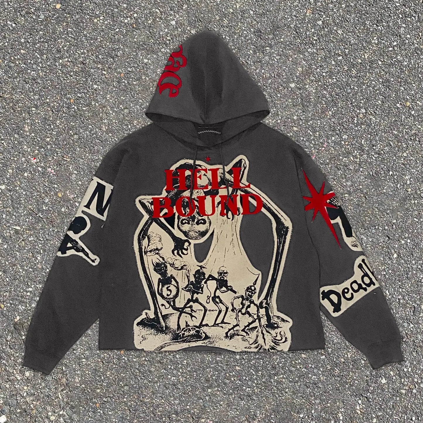 Gothic Mummy Graphic Pullover Hoodie