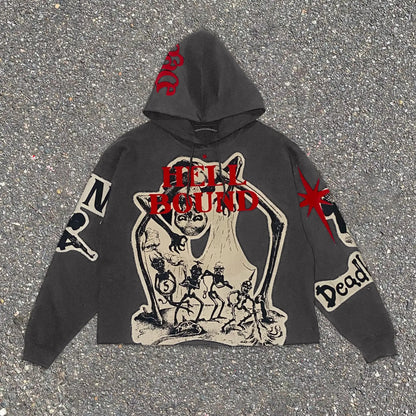 Gothic Mummy Graphic Pullover Hoodie