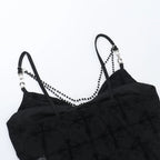 Skeleton Print Crop Corset