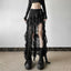 Lace Ruffles Patchwork Mini Skirt