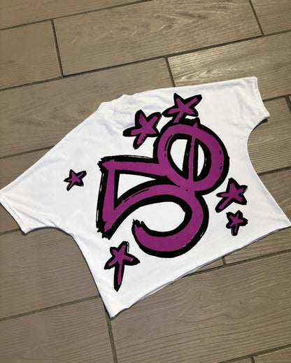 Retro Graphic Oversized Cotton T-shirt