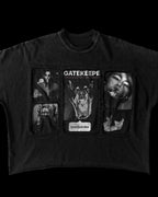 Streetwear Patchwork Retro Figure Graphic T-shirt