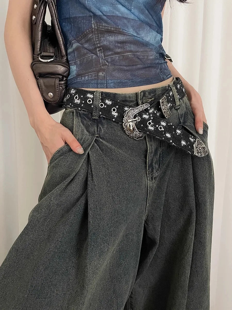 Retro Y2K Gothic Jeans Belt Main image