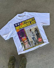 Alphabet Graphic Oversized Cotton T-shirt