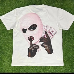 Vintage Harajuku Sports Print T-shirt