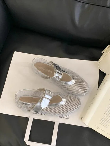 Ballerinas Woman 2024 Round Toe Casual Sneaker Summer Flat
