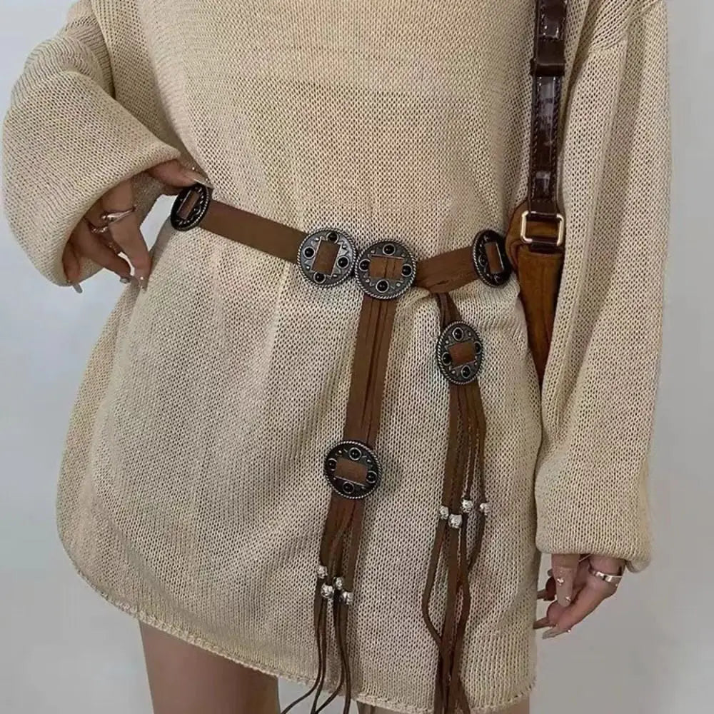 Bohemian Gothic Tie Rope Waist Belt Main image
