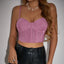 Black Mesh Hollow Out Sexy Tank Crop Top