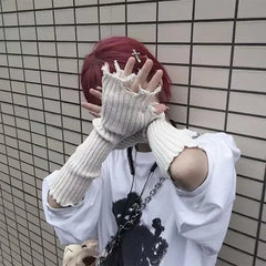 Gothic Knitted Punk Glove