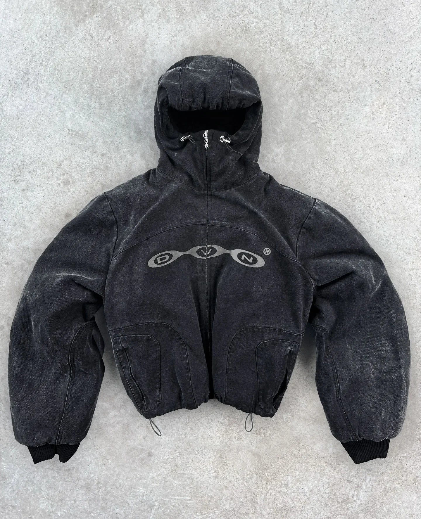 Gothic Embroidery Washing Hoodie Main image