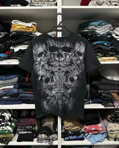 Goddess Print Vintage Cotton T-shirt