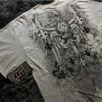 Retro Fashion Print Gothic T-shirt