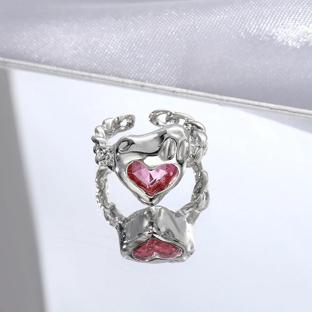Gothic Animal Butterfly Zircon Star Ring
