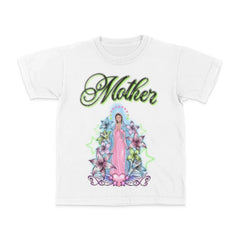 Gothic Letter Print Crop Cotton T-shirt