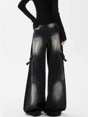 Black Gothic Y2K Straight Denim Pant