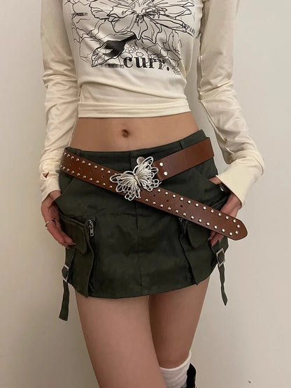 Hollow Bow Gothic Punk Style Belt