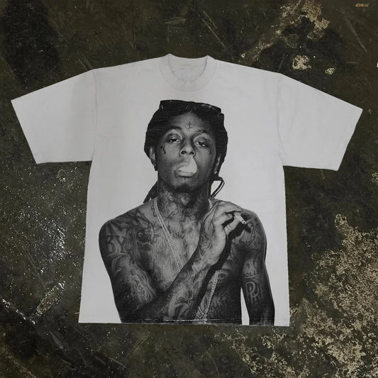 Hip Hop Graphic Cotton Oversized T-shirt