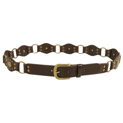 Spice Girl Gothic Rivet Slim-Fit Belt