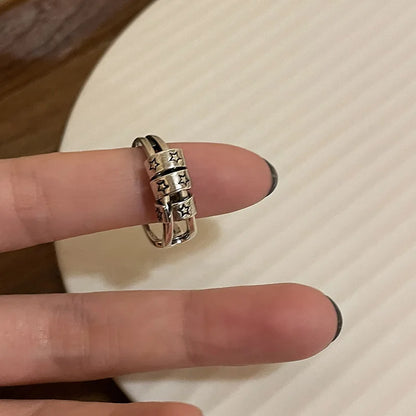 Unisex Retro Wings Skull Gothic Ring