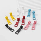 Personality Zipper Geometric Hip Hop Earring