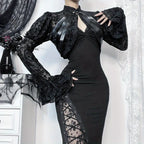 Lace Trim Mesh Top