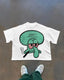Hip Hop Cartoon Print Oversized T-shirt