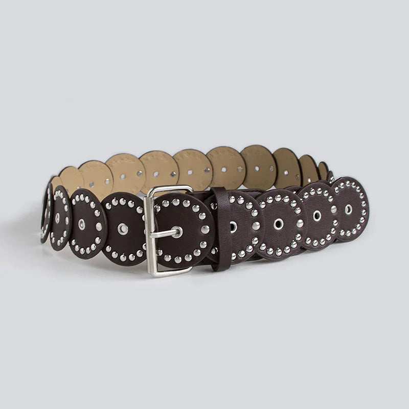 Personalized Gothic Round Rivet Waist Belt