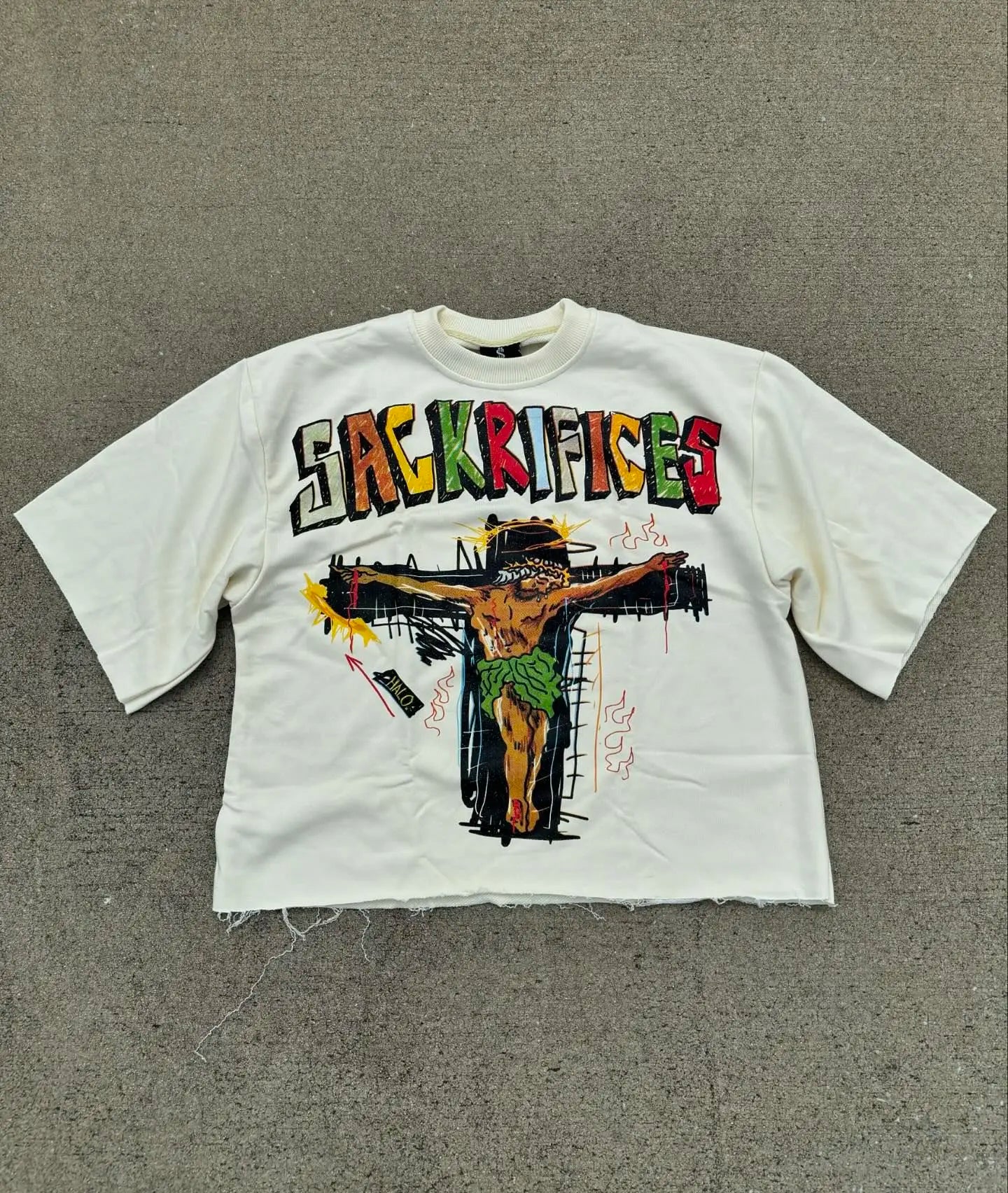 Retro Hip Hop Graphic Cotton T-shirt Main image