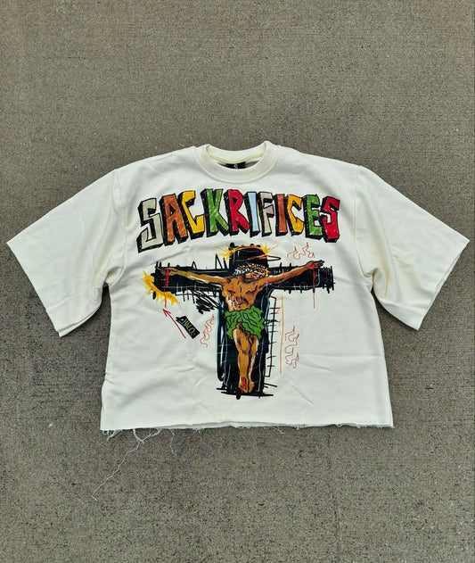 Retro Hip Hop Graphic Cotton T-shirt