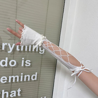 Gothic Punk Lace Strap Glove