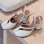Patent Leather Slingback Gothic High Heel